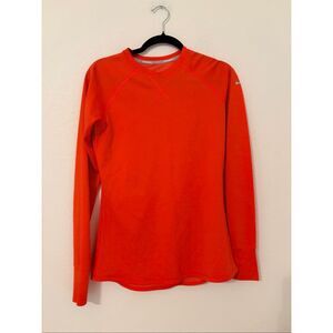 Nike Dri-FIT Running Long Sleeve Orange/Red Athletic Performance Top Women’s M